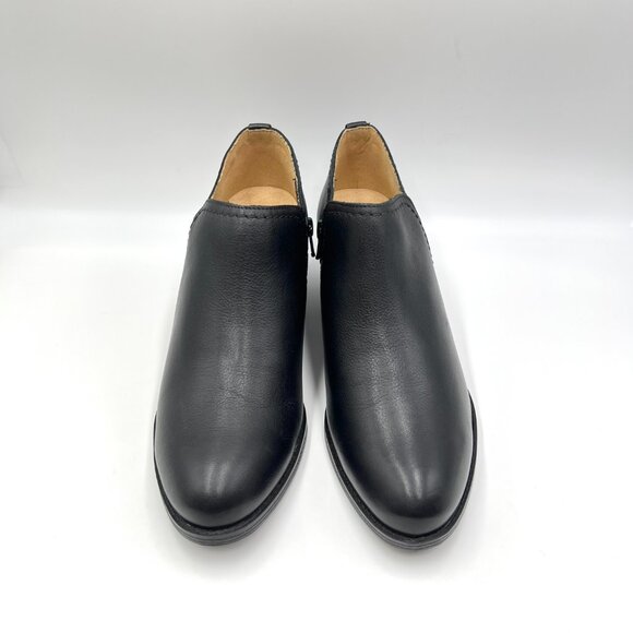 Naturalizer Womens Zarie Black Leather Low Cut Ankle Boots Booties Shooties - Picture 2 of 13